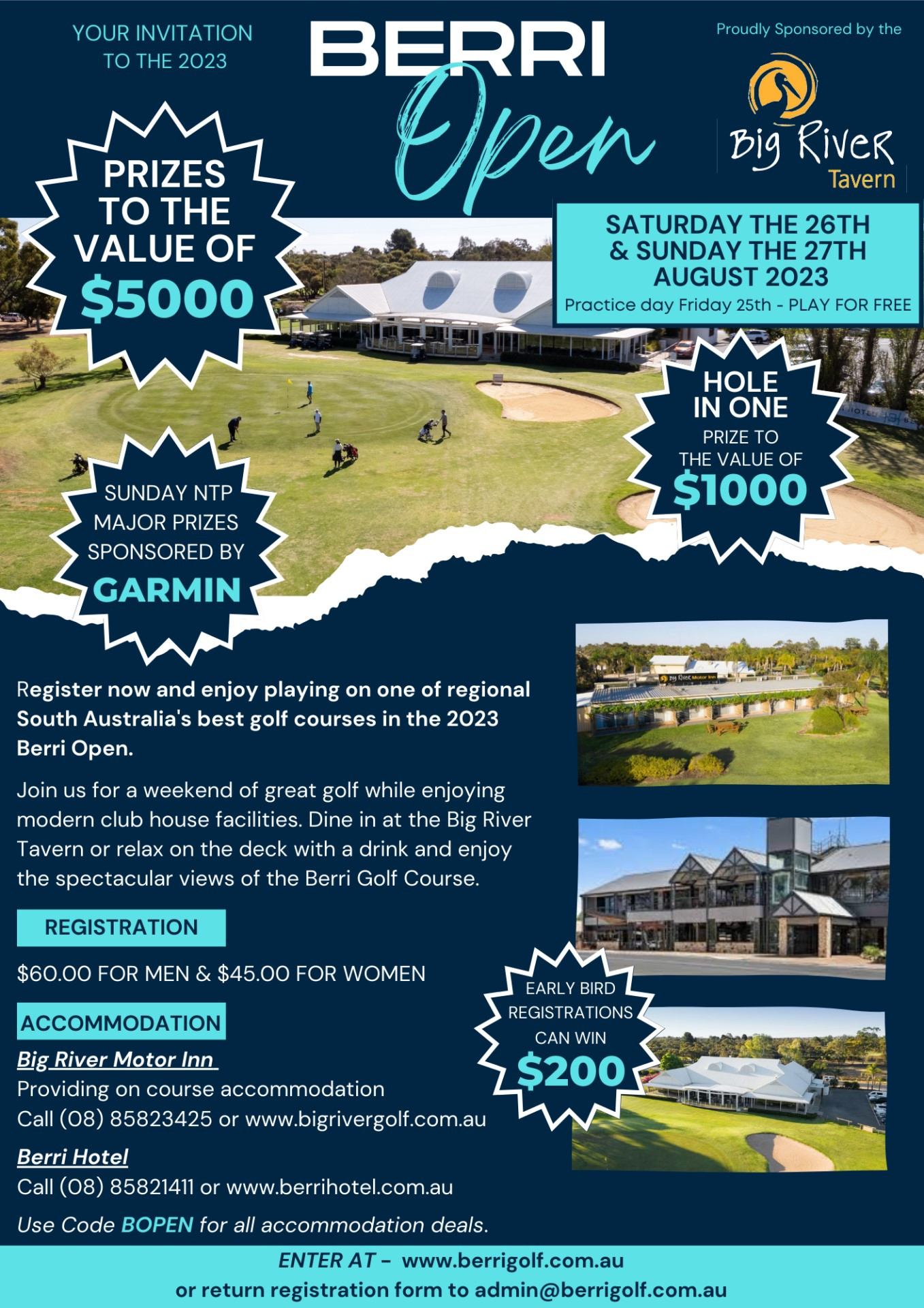 2023 Berri Open Flyer
